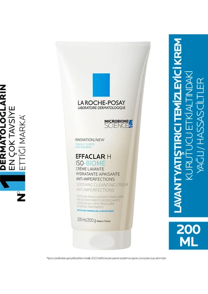 La Roche Posay Effaclar H Yatıştırıcı Temizleyici Krem 200 ml K4500