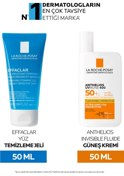 La Roche Posay Anthelios Spf50+ Shaka Fluid 50 ml + Effaclar Jel 50 ml Hediye Set