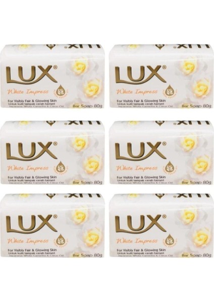 Lüx Sargılı Sabun 80GR. 6lı - 480GR. White Impress