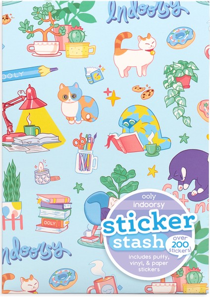 Ooly Sticker Stash Çıkartma Seti - Indoorsy