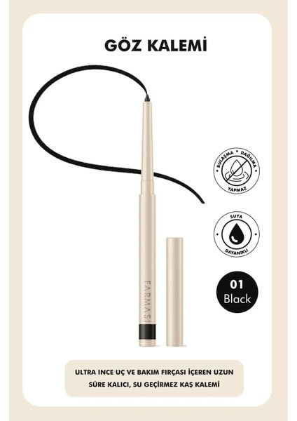BB Krem 02 30ml Double Lash Maskara 12ml Asansörlü Göz Kalemi 01 Siyah Trend Paket
