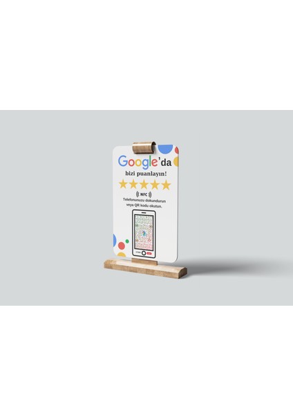 Uygun Kart Google Işletme Yorum Kartı (Qr Kod ve Nfc Özellikli)