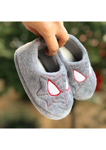 Spiderman Figürlü Çocuk Panduf ,ev Ayakkabısı , Kaydırmaz Taban Panduf , Anaokulu Kreş Ayakkabısı,warm
