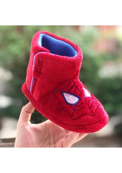 Spiderman Figürlü Çocuk Panduf ,ev Ayakkabısı , Kaydırmaz Taban Panduf , Anaokulu Kreş Ayakkabısı,warm