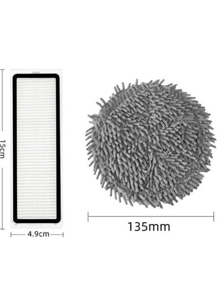 Xiaomi Mijia Pro (STYTJ06ZHM) Uyumlu Robot Süpürge Filtre Fırça Seti modelleri