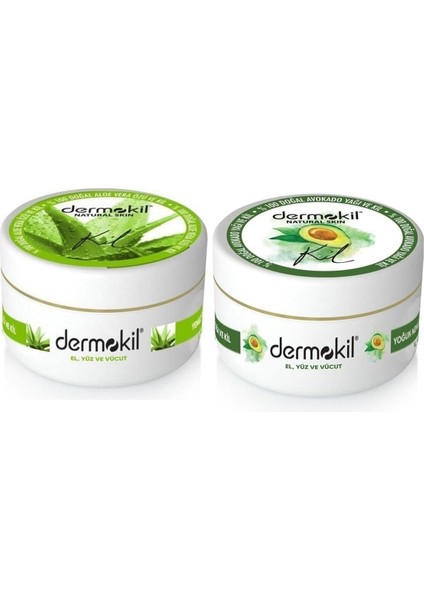 El ve Yüz Bakım Kremi Aloevera 300ML-AVOKADO 300ML 2'li Set