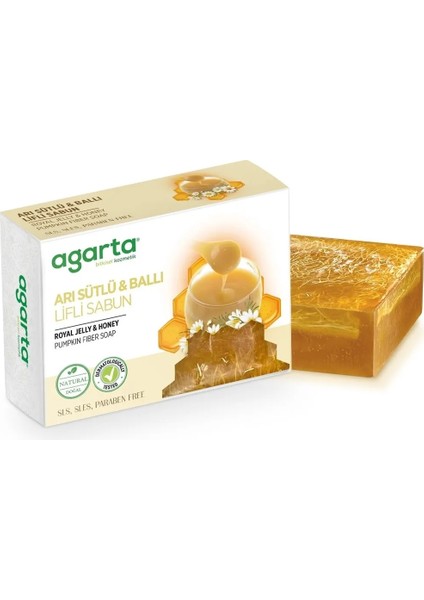 Agartadoğal Arı Sütlü Ballı Lifli Sabun 150 Gr