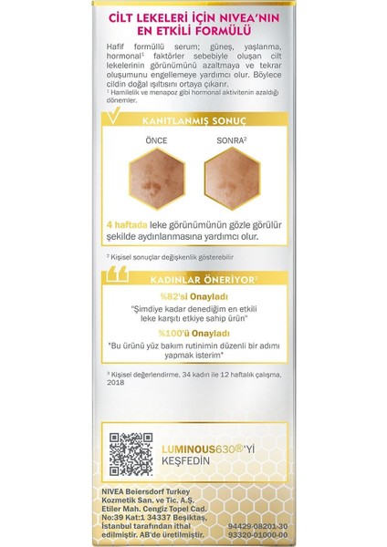 LUMINOUS630 Leke Karşıtı Serum 30 ml + Cellular Filler Kağıt Yüz Maskesi 1 Adet + Masaj Seti fırsatları