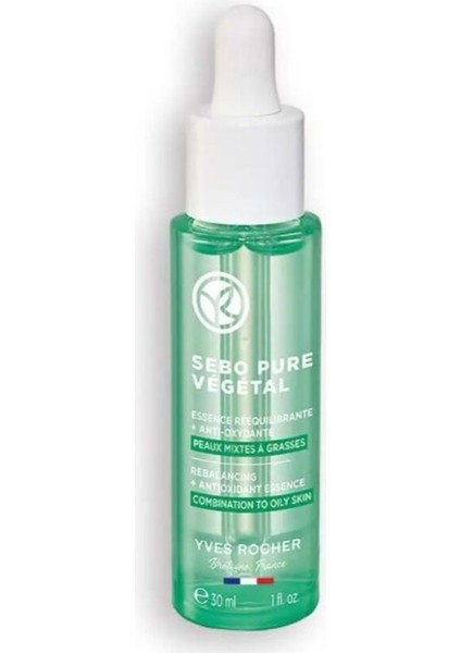 Yves Rocher Yağ Dengeleyici Cilt Serumu - Karma ve Yağlı Cilt / Sebo Pure Vegetal 30 ml