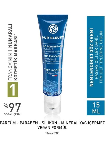 - Göz Serumu - Tüm Ciltler -Şişkinlik ve Torbalanma Karşıtı / Pur Bleuet - 15ML