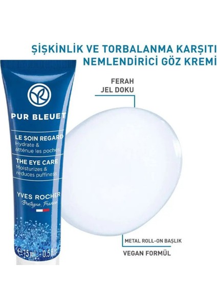 - Göz Serumu - Tüm Ciltler -Şişkinlik ve Torbalanma Karşıtı / Pur Bleuet - 15ML