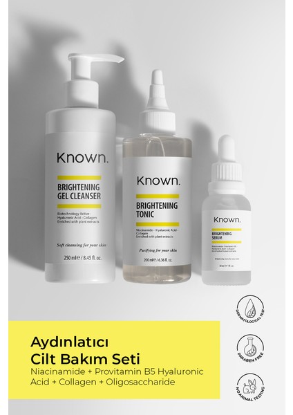 Known Aydınlatıcı Set ( Niacinamide &Hyaluronic Acid & Collagen )