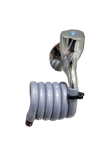 Hortum Matik Wc Hortum Matik Renkli Wc Hortumu Kıvrımlı Gri Renk