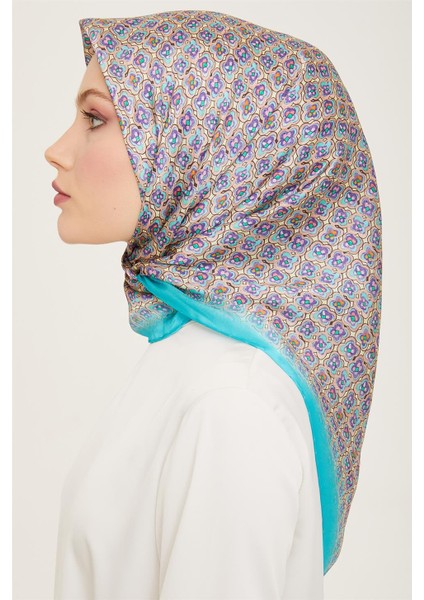 Klasik Desenli Twill İpek Eşarp 24Ya9134 67 36 modelleri