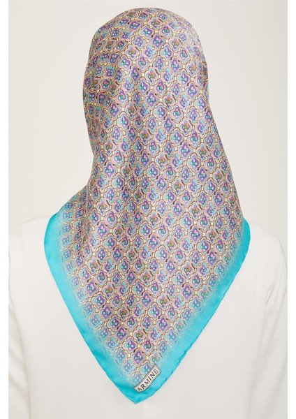 Klasik Desenli Twill İpek Eşarp 24Ya9134 67 36 fırsatları
