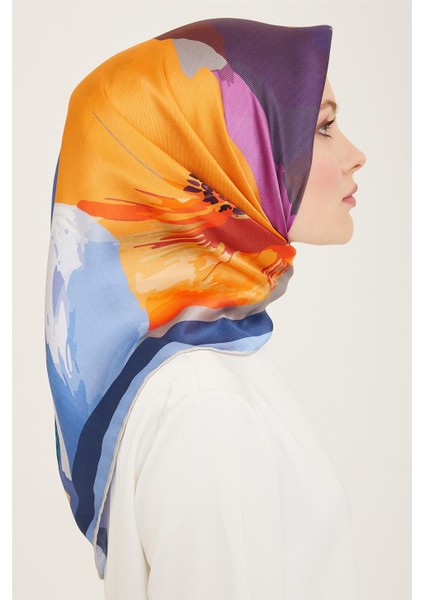Çiçek Desenli Twill İpek Eşarp 24Ya9145 2 35 fiyatları