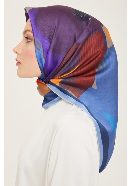 Çiçek Desenli Twill İpek Eşarp 24Ya9145 2 35 modelleri