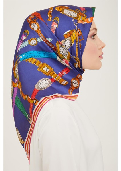 Obje Desenli Twill İpek Eşarp 24Ya9141 80 05 fiyatları