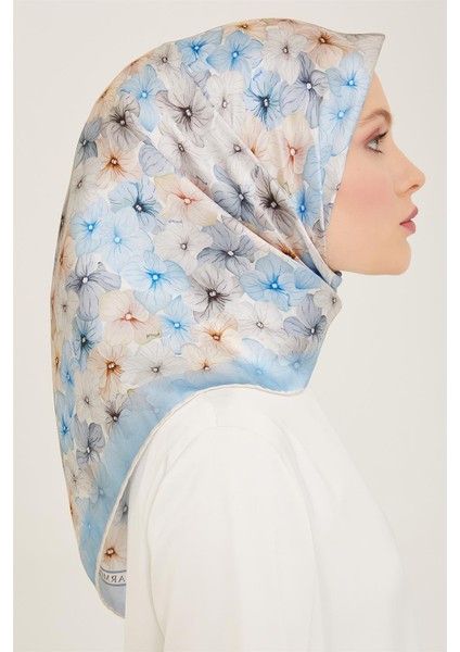 Çiçek Desenli Twill İpek Eşarp 24Ya9108 83 83 fiyatları