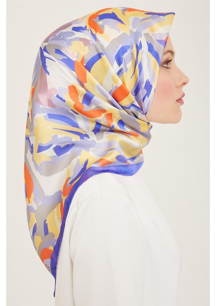 Çiçek Desenli Twill İpek Eşarp 24Ya9140 51 52 fiyatları