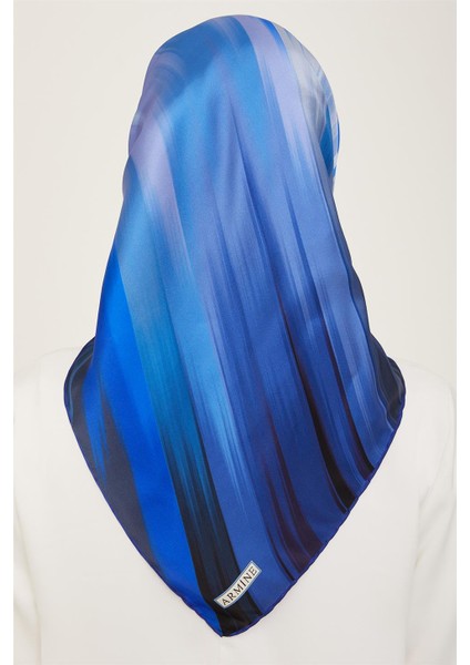 Soyut Desenli Twill İpek Eşarp 24Ya9131 52 51 modelleri