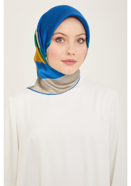 Monogram Desenli Twill İpek Eşarp 24Ya9111 85 85