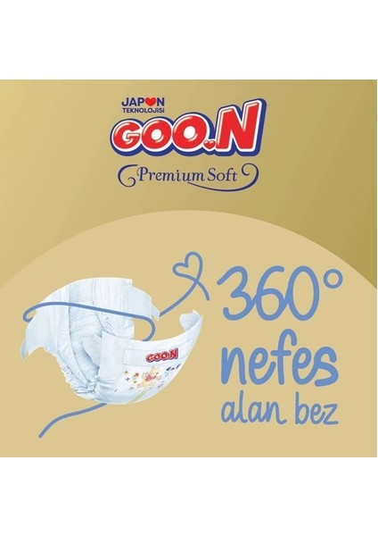 Goon Premium Soft 5 Beden Bebek Bezi 12-20 kg 224 Adet