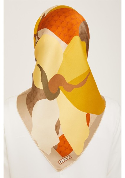 Çiçek Desenli Twill İpek Eşarp 24Ya9119 14 07 fırsatları