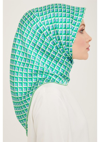 Geometrik Desenli Twill İpek Eşarp 24Ya9109 53 53 fiyatları