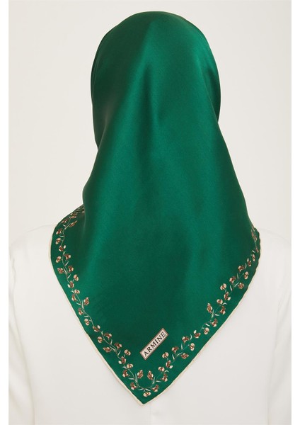 Klasik Desenli Twill İpek Eşarp 24Ya9168 89 89 fırsatları