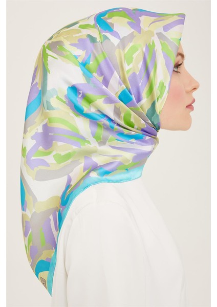 Çiçek Desenli Twill İpek Eşarp 24Ya9140 51 53 fiyatları