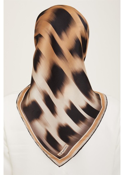 Leopar Desenli Twill İpek Eşarp 24Ya9155 04 fırsatları