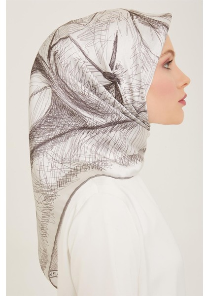 Çiçek Desenli Twill İpek Eşarp 24Ya9121 1 32 fiyatları