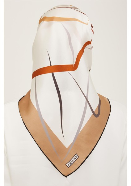 Çiçek Desenli Twill İpek Eşarp 24Ya9115 31 82 fırsatları