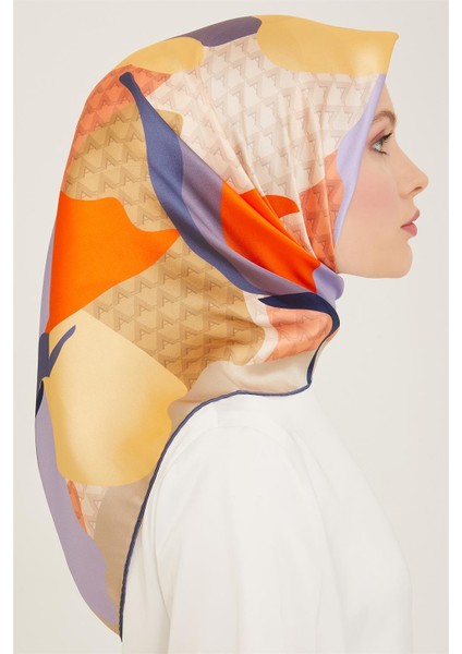 Çiçek Desenli Twill İpek Eşarp 24Ya9119 14 32 fiyatları