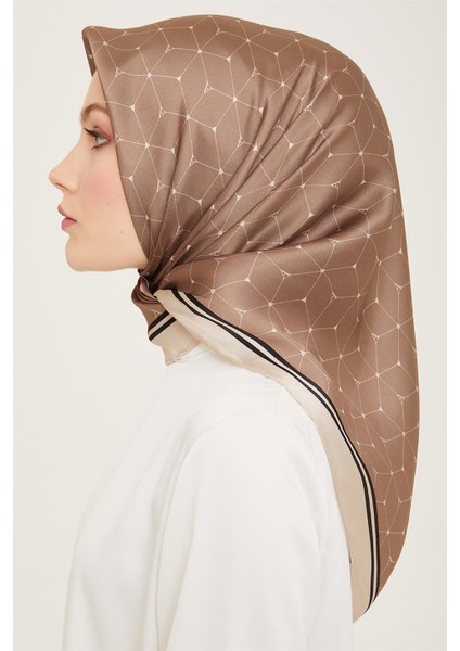 Monogram Desenli Twill İpek Eşarp 24Ya9166 34 32 modelleri