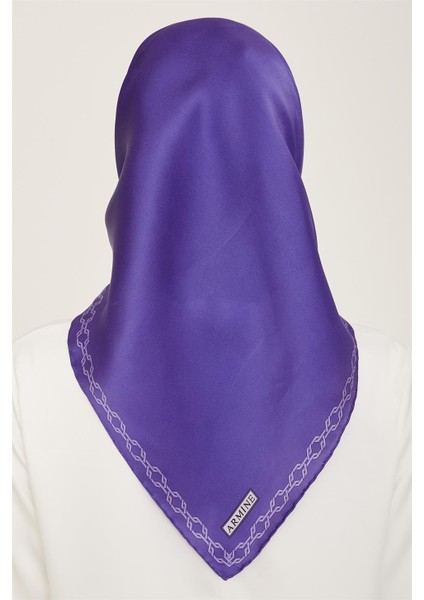 Klasik Desenli Twill İpek Eşarp 24Ya9154 53 52 fırsatları