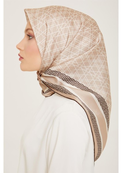 Klasik Desenli Twill İpek Eşarp 24Ya9167 2 83 modelleri