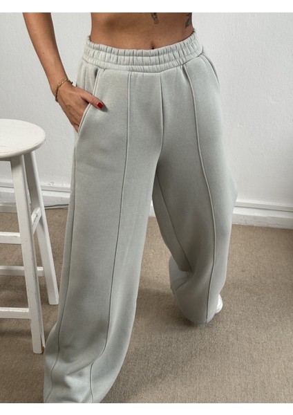 Gri Geniş Kesim Beli Lastikli Şardonlu Eşortman Altı 26237 fiyatları