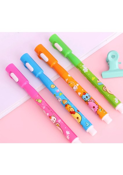 Mor Işıklı Sihirli Görünmez Kalem Işıklı Kalem Invisible Ink Pens Uv LED Light 4 Ad