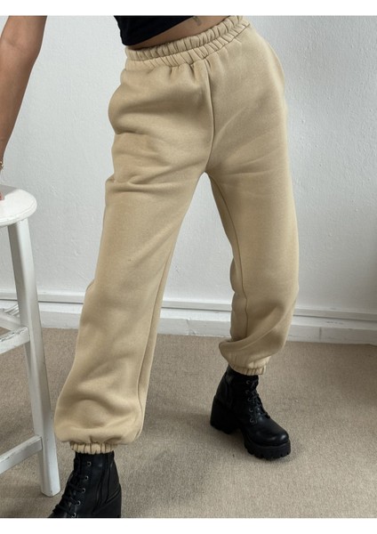 Minaasie Kum Beji Lastikli Şardonlu Basic Eşortman Altı 26262