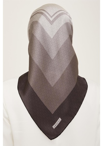 Monogram Desenli Twill İpek Eşarp 24Ya9111 85 03