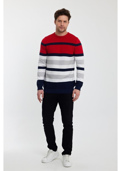 Alexandergardı Bisiklet Yaka Renk Bloklu Erkek KAZAK(E23-6710) fırsatları