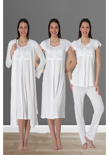 Ekru Hamile Lohusa Set