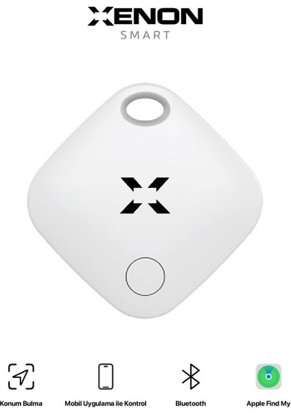 Air Tag Akıllı Bluetooth Takip Cihazı Anahtar Çanta Kayıp Eşya Bulucu IOS Uyumlu (Apple Lisanslı) X6601