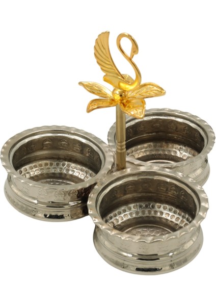 Gümüş Kaplama 3'lü Baharatlık fırsatları