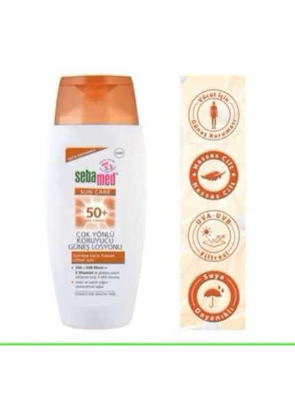 Sun Care Suya Dayanıklı Spf 50+ Çok Yönlü Koruyucu Güneş Losyonu 150 ml fiyatları