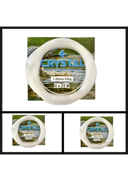 Uyguna-Yakala 2.50 mm Cyrstal Beyaz Poşet MISINA-PO.100