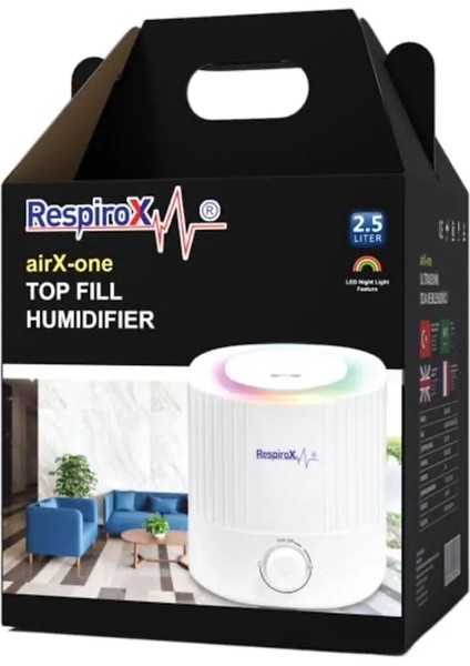 Aırx-One Oda Nemlendirici 2,5 Litre ( 7 Renkte Gece Lambası )