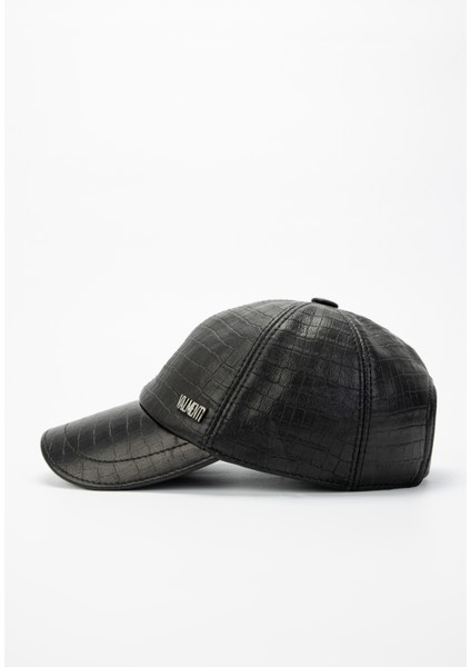 Erkek Siyah Kroko Vegan Casual Şapka 524 Z-93 Val Sapka SK23/24 fiyatları